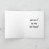 ZWEMHOND HOUDT VAN VERJAARDAG BROER/BESTE VRIEND KAART (Binnen)