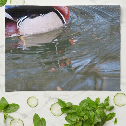 Zwemhout Duck Theedoek (Gevouwen)