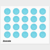 Zwemingpool Partij Blauwwaterblanco Sjabloon Ronde Sticker (Vel)