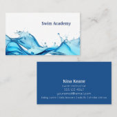 Zweminstructeur splash visitekaartje (Voorkant / Achterkant)