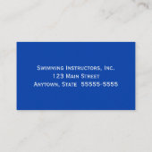 Zweminstructeur Swim Coach-zwemleraar Visitekaartje (Achterkant)