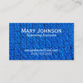 Zweminstructeur Swim Coach-zwemleraar Visitekaartje