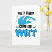 Zweminstructeur Zwemmer Zwemclub Water Kaart (Gele Bloem)