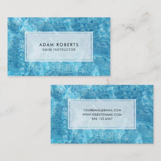 Zweminstructeurspool Visitekaartje (Voorkant / Achterkant)