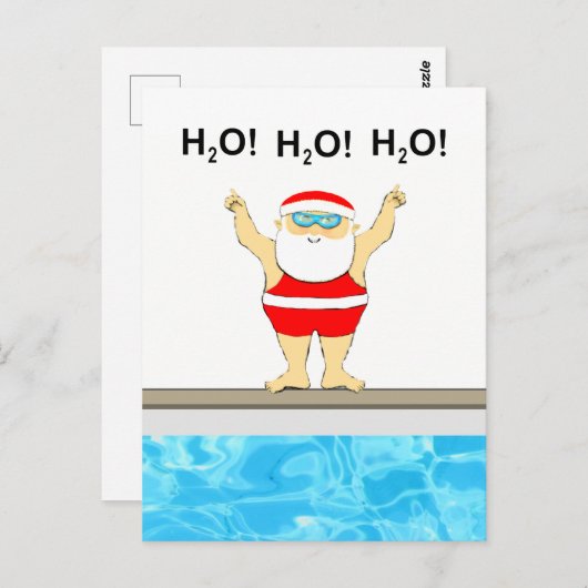 Zwemkerst Briefkaart (Voorkant / Achterkant)