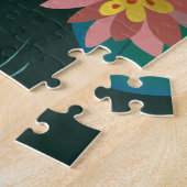 Zwemkikker gele zonnebril legpuzzel (Zijkant)