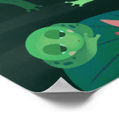 Zwemkikker gele zonnebril poster (Hoek)