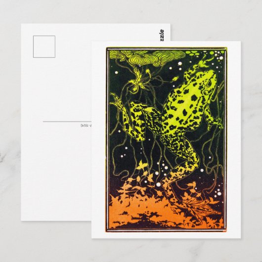 Zwemkikker van Julie de Graag  kunst Briefkaart (Voorkant / Achterkant)