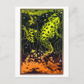 Zwemkikker van Julie de Graag  kunst Briefkaart (Voorkant)