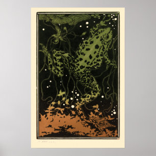 zwemkikker van Julie de Graag Poster