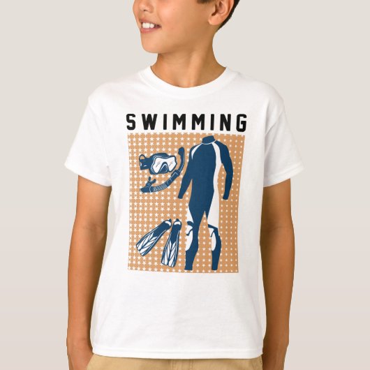 Zwemkleding en -brillen t-shirt (Voorkant)