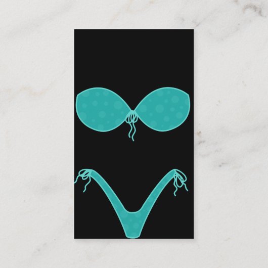 Zwemkleding: Summer Bikini Design Visitekaartje (Achterkant)
