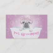 Zwemkleding voor gezelschapsdieren en bulldog-beno afsprakenkaartje (Voorkant)