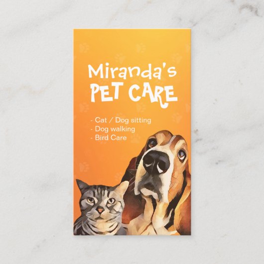 Zwemkleding voor gezelschapsdieren Zwembehandeling Afsprakenkaartje (Voorkant)