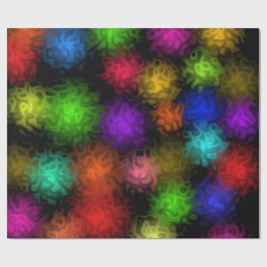 Zwemkleurbellen Cadeaupapier (Vlak)