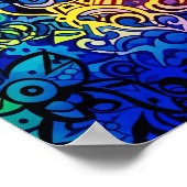 Zwemkleuren Poster (Hoek)