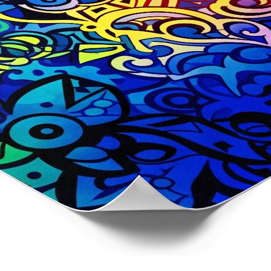 Zwemkleuren Poster (Hoek)