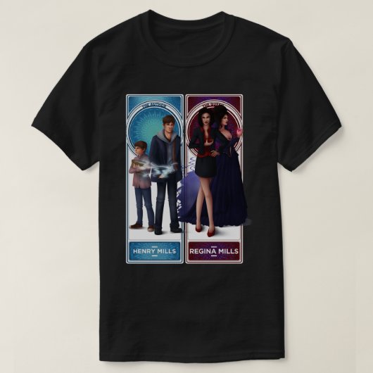 Zwemkoningin aan uw kant Essential regina mills Mu T-shirt (Design voorkant)