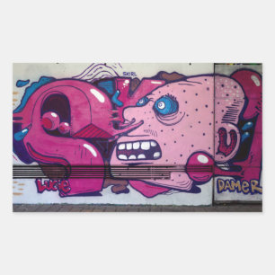 Zwemkop Rechthoekige Sticker