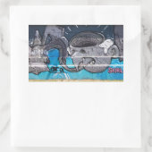 Zwemkop Rechthoekige Sticker (Tas)