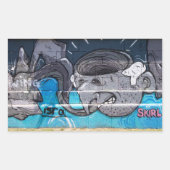 Zwemkop Rechthoekige Sticker (Voorkant)