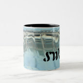 zwemkop tweekleurige koffiemok (Center)