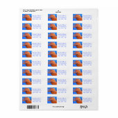 Zwemkwallen Retouradreslabels Etiket (Full Sheet)