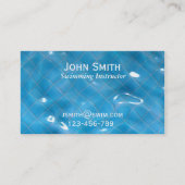 zwemleraar zwemles zwemles zwemmelinstructeur swim visitekaartje (Voorkant)