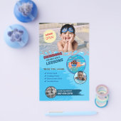 Zwemles Bewerkbare flyer (Enkel)