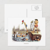 Zwemles Briefkaart (Voorkant / Achterkant)