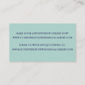 Zwemlessen in het zwembad visitekaartje (Achterkant)