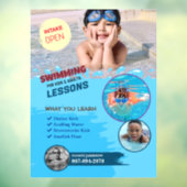 Zwemlessen Vensterklemming Raamsticker (Vel 3)