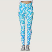 "Zwemleven" Koele zwembadkleur Leggings (Voorkant)
