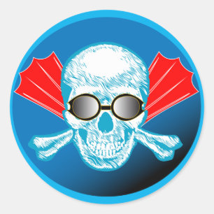 Zwemleven rond Sticker