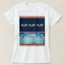Zwemmeester Kerstmis T-shirt
