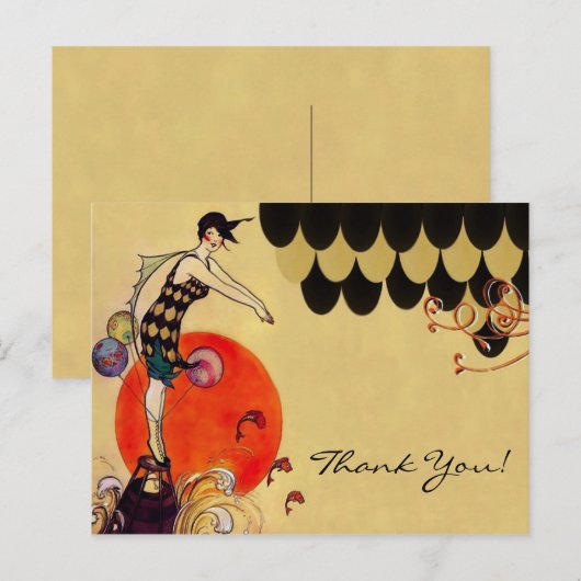 Zwemmeisje ~ Briefkaart (Voorkant / Achterkant)