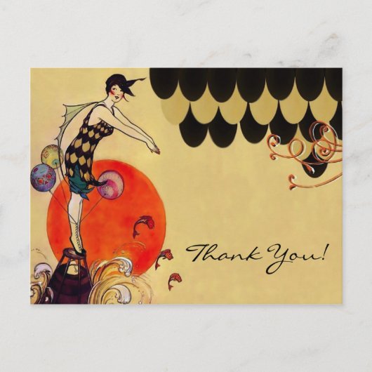 Zwemmeisje ~ Briefkaart (Voorkant)