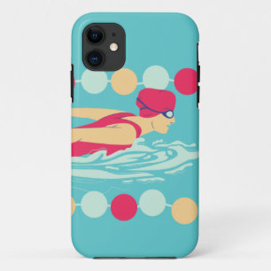 zwemmeisje Case-Mate iPhone case