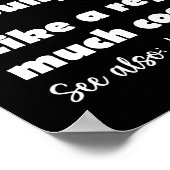 Zwemmeisje definitie grappige zwemmer meisjes poster (Hoek)