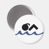 zwemmeisje magneet (Voorkant / Achterkant)