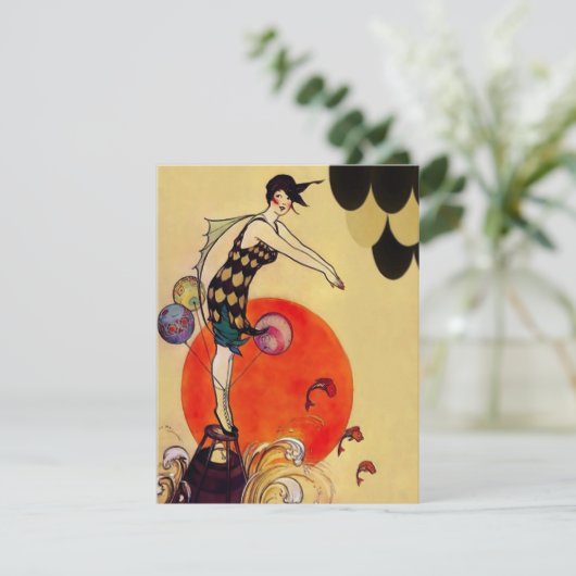 Zwemmeisje ~ Uitnodiging (Staand voorkant)