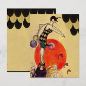 Zwemmeisje ~ Uitnodiging (Voorkant / Achterkant)