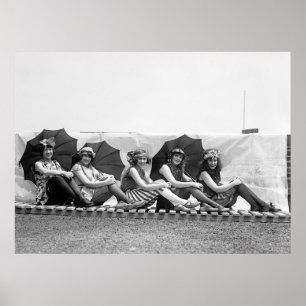 Zwemmeisjes Lansburg: 1922 Poster