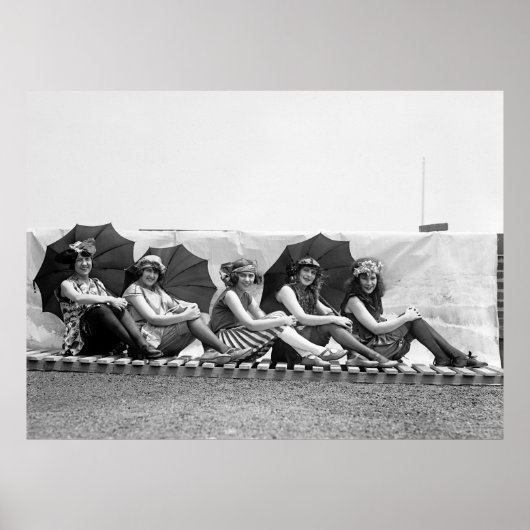 Zwemmeisjes Lansburg: 1922 Poster (Voorkant)