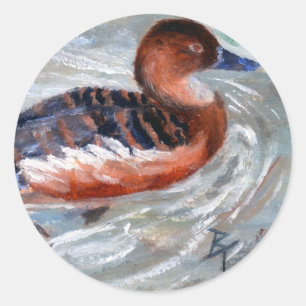 Zwemmelaar Ronde Sticker