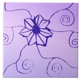 Zwemmelde keramische Tegel Tegeltje