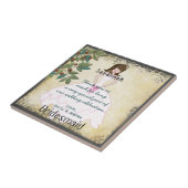 Zwemmelige Bridesmaid Dank je dat Tile Gown met bo Tegeltje (Zijkant)