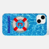 Zwemmelige coach LIfesaver Case-Mate iPhone Case (Achterkant (horizontaal))