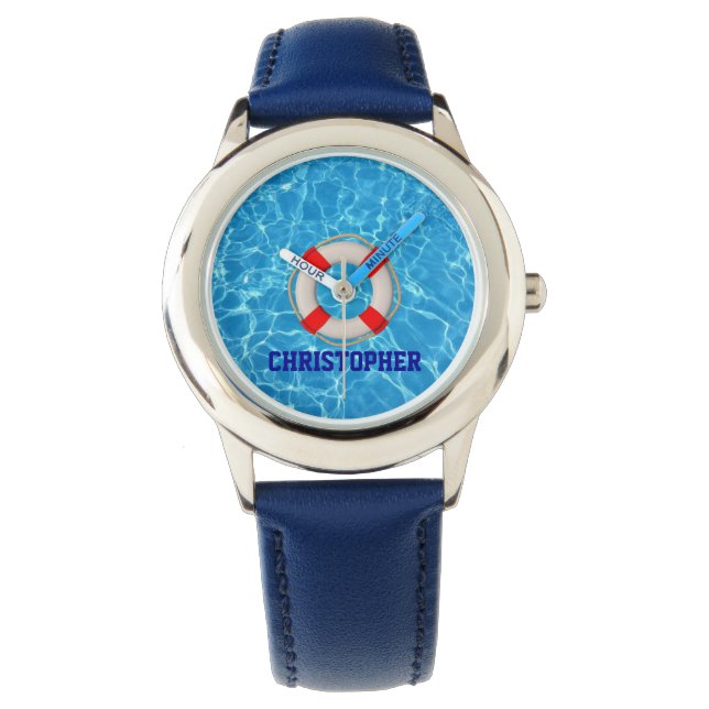 Zwemmelige coach LIfesaver Horloge (Voorkant)