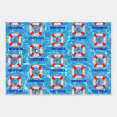 Zwemmelige coach LIfesaver Inpakpapier Vel (Voorkant 2)